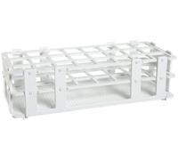 Bel-Art F18745-0003 No-Wire Test Tube Rack; 20-25mm, 24 Places, 9.7 x 4.1 x 2.5 in, Polypropylene, White