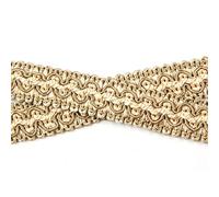 BEL AVENIR Braid Trim 0.78 inch 6.8 Yards Gimp Basic Fringe Trim Fabric Sewing Polyester Handcraft DIY Crafts Woven Boho Costume Home Decorative (Beige)