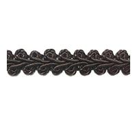BEL Avenir Braid Trim 1/2 inch 13 Yards French Gimp Basic Sewing Polyester DIY Crafts Costume Home Decorative (Dark Coffee)