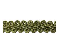 BEL AVENIR Braid Trim 1/2 inch 13 Yards French Gimp Basic Sewing Polyester DIY Crafts Costume Home Decorative (Green)