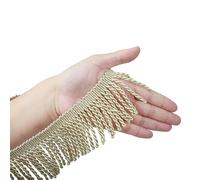 BEL AVENIR Bullion Fringe Trim Curtain Fringes 10 Yard x 2.5 Inches Sewing Fabric Trims DIY Decoration for Curtain Cushions Lampshades Clothes (Beige#11, 5 Yard)