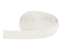 BEL AVENIR Gimp Braid Trim 1.4 cm/0.55 inch Diameter, 5 Yard Handmade Fabric Basic Trim, Polyester Upholstery Trim for Sewing DIY Costume Curtain Slipcover Home Decorative (Off White - 5 Yards)