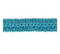 BEL AVENIR Gimp Braid Trim Cord 1.6 cm/0.63 inch Wide, 10 Yard Handmade Polyester Basic Trim, Fabric Trim for Upholstery, Sewing, Curtains, DIY Costumes, Slipcover, Home Deco (Peacock Blue, 10 Yard)