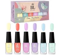 BEL London The Pastels 6-Color Luxury Nail Varnish Set - Quick-Dry, Long-Lasting Pastel Nail Polish for Women and Girls, Perfect for Gifting All Ages!