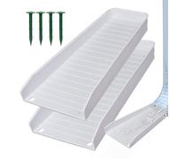 Bel Pipe Spray Block, Turn Scales With Downpipe | Rain Protective Tavern Extension For Water Drainage, Prevent Soil Erosion, 2 Pieces With Nails To Bottom Protection And For