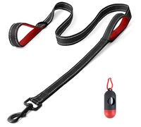 Belababy Dog Training Leads with Soft Padded Handles, 1.5M Basic Dog Leashes with Trash Bag Storage Box, Reflective Heavy Duty Nylon Dog Leads for Small Medium Large Dogs