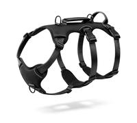 Belababy Escape Proof Dog Harness Medium Large with Handle, Black XL | Adjustable Straps, Lift Assist Handle, Anti Pull, Breathable, Walking & Training, Reflective