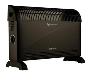 Belaco 2000W Electric Portable Convector Heater 3 adjustable heat settings fast heating space heater Manual Thermostat BS plug (Black)