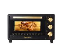 Belaco 23L Toaster Oven Tabletop Cooking Baking Portable Oven Rotiseerie1380w 60 min Timer with auto shut off 100-250° Stainless Steel Heating Tube incl. Baking Tray, Wire Rack, Handle, Rotisserie…