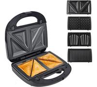 Belaco Sandwich Maker 4 in 1 Sandwich Toaster panini maker Machine Non-Stick Easy Clean triangle waffle maker and shell detachable plate Non-Stick Coating Plate skid resistant feet