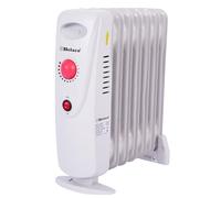 Belaco BEL-OH225 Mini Oil Filled Radiators 7 Fins Portable Electric, Heater Adjustable Thermostat Control Portable Heater, Electric Radiator, Overheat Protection 800W Energy Efficient