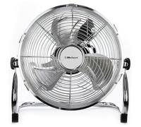 Metal floor fan 9" High velocity chrome gym free stand fan cooling fan industrial fan 3 speed desk fan table fan sturdy housing high airflow powerful (9Inch)