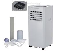 Belaco Air Conditioning Unit, Portable Air Conditioner 9000BTU 4-in1 Dehumidifier, Cooling Fan with 2 speeds, Digital & Remote Control, Dual window Kit, 24H timer