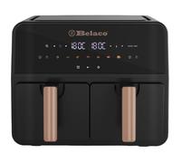 Belaco Air Fryer, 9L Dual Zone, Digital Display, Rapid Air Circulation