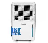 Belaco 12L/Day Dehumidifier, Portable Dehumidifiers for Home, Digital Humidity Display, Compressor Dehumidifier for Damp, Moisture Remover for Home, 24H Timer, Dehumidifiers for Drying Clothes