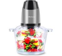 Food Processor Blender Mixer Chopper Meat 2L Glass Bowl Vegetable Grinder Fruits Nut Multi-Functional Sharp Steeliness Steel Blade