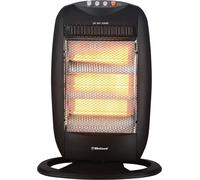 Belaco Halogen electric Heater portable heater with 3 Heat Settings 3 Bar resistant base 1200W 90 Degree Oscillation Compact Carry Handle Safety Tip Over Switch Black