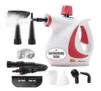Belaco Handheld Steam Cleaner 1050W High Pressure Steamer - 9 Accessories, Portable Multi-Purpose Chemical-Free Cleaner for Kitchen, Bathroom, Tiles, Grout, Upholstery & Car | GHI Approved
