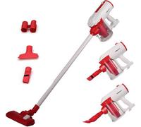 Belaco Corded Upright vacuum cleaner 600W white & red 3 in 1 Stick handheld vacuum cleaner bagless HEPA and Multi cyclonic function portable and light weight