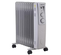 Belaco Oil Filled Radiators 11 Fins, Electric Heater, Adjustable Thermostat Control 3 Heat Settings, Portable Heater, Oil Heater, Heater for home, Overheat Protection 2500W