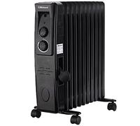 Belaco Oil Filled Radiators 11 Fins Portable Electric Heater Adjustable Thermostat Control 3 Heat Settings Portable Heater Overheat Protection 2500W Energy Efficient Heavy-Duty Castor