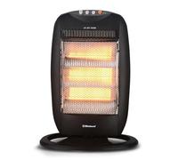 Belaco Portable Halogen Heater 1200W Low Energy Electric Heater with 3 Heat Levels and 90° Oscillating Function, Compact Portable Heater for Home and Office.