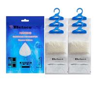 Belaco Set of 6 Hanging Dehumidifier, 230g Moisture Absorber, Dehumidifier for home, Ideal to eliminate damp & Condensation Bedroom, Wardrobe, Kitchen, Basement, Office etc (6)