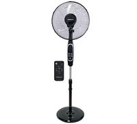 Belaco Stand Fan Pedestal 16" Oscillating Free Stand Fan Floor fan, 7.5 Hour Timer, Remote Control 45W adjustable height