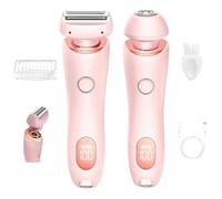 Belarae Brazilian Shaver, 2 in 1 Electric Shaver Razors, Wet Dry Shaver, Ipx7 Waterproof Double Head Womens Brazilian Trimmers (1pcs-A)