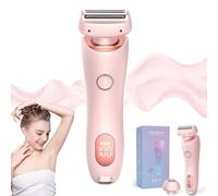 Belarae Brazilian Shaver, Belarae Waterproof Brazilian Shaver, Wet and Dry Womens Razors for Shaving Pubic Hair (Pink)
