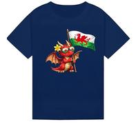 Belarte St David’s Day T-Shirt - Welsh Dragon Flag Graphic Tee L affodils Shirts, Wales Celebration Wear for Men & Women