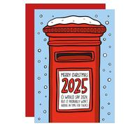 Belated Christmas Card, Funny Christmas Card, Late Christmas Card, Royal Mail Card, Post Delay Card, Card for Family, Lost Mail Card