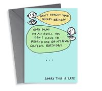 Belated Sister Birthday Card