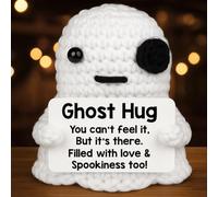 Belatelove Crochet Emotional Encouragement Ghost Hug, Filled with Love and Spookiness, Support Positive Birthday Gift for Friends, Family, and Loved Ones, Wife, Perfect for Christmas, Halloween
