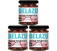 Belazu Rose Harissa Paste 130g Pack of 3 - Authentic North African Spice Blend for Exquisite Culinary Creations!