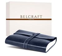BELCRAFT Tivoli Large Recycled Leather Bound Journal A5 (15x21 cm) Navy