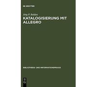 Belden - Katalogisierung mit Allegro - New hardback or cased book - X555z