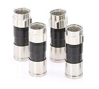 BELDON/PPC Compression F CONNECTORS (Four (4) Pack, PPC-EX6XLP)