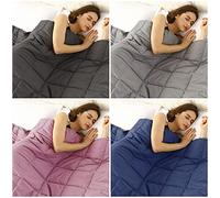 Beldora Luxury Weighted Blanket Anti-Allergy Anti-Bacterial Help Anxiety Autism Depression Stress Insomnia Mental Health Aid Sleep Therapy Adults, Kids, (Charcoal Grey, Large 150x200cm (6.8kg) 15lb)
