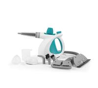 Beldray 10 in 1 Handheld Steam Cleaner, Steamer Cleaning, Mirrors, Window, Portable Hand Steamer, Chemical Free, Nozzles and Brushes, Upholstery Head and Squeegee, 1000W