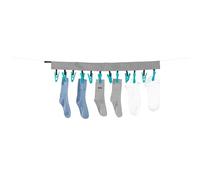 Beldray 12 Peg Hanger - Clip & Hang Sock Hanger for Washing Line and Airers, Indoor and Outdoor, 67cm Length, Maximise Drying Space, 12 Pegs Included, Perfect for Socks and Delicates
