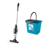 Beldray 2 in 1 Vacuum & Mop Bucket Set - Bagless 1L Vacuum Cleaner with Washable HEPA Filter & Accessories, Large 14 Litre Mop Bucket with Carry Handle & Detachable Wringer, Lightweight, Portable