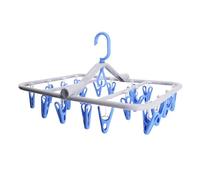 Beldray 20 Peg Folding Airer - Stackable Hanging Rack for Socks, Delicates & Smaller Items, Clips to Washing Lines & Indoor Airers, Vertical Hook Design, Folds Flat for Easy Storage