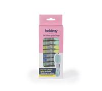 Beldray 24 Ultra-Grip Clothes Pegs - Secure Rubber Grip, Washing Line Pegs, Windproof Clothes Clip, Made From Recycled Plastic