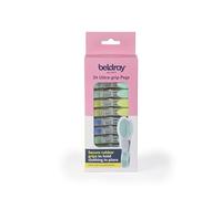 Beldray 24 Ultra-Grip Clothes Pegs - Secure Rubber Grip, Washing Line Pegs, Windproof Clothes Clip, Made From Recycled Plastic, Anti-Slip Clothes Grip, Moisture & Rust Resistant