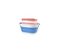 Beldray 28L Collapsible Laundry Basket - Portable, Compact, Blue, 62x45x27.5cm