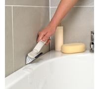 Beldray 4-in-1 Shower Tool ? Shower Cleaner, Scrubbing Brush, Squeegee, Scraper, Tweezers, 360? Rotating Head, Target Grout and Tiles, Clean Corners,