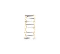 Beldray 4 Tier Clothes Airer - Bamboo Frame, 8M Drying Space, Foldable Design
