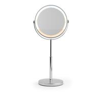 Beldray 7” Rechargeable LED Makeup Mirror - 1X/3X, Swivel, Dimmable, Chrome