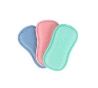 Beldray Anti Bac Cleaning Sponges - Pack of 3 Pads, Removes Tough Stains, Washable & Reusable, Kitchen, Glassware & Dishes, Soft Polishing, Abrasive Side for Scrubbing, Non-Scratch, Mint, One Size
